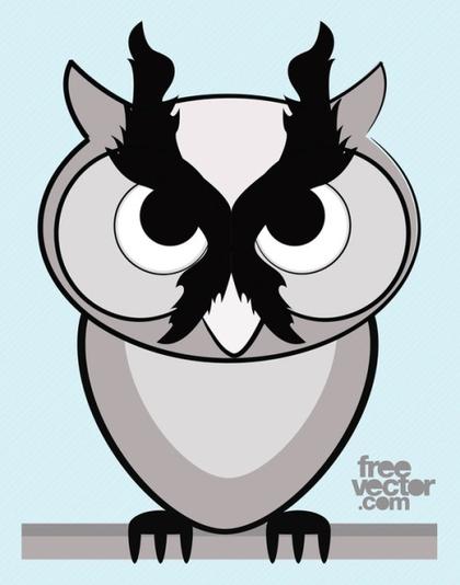 Owl Cartoon Free Vector