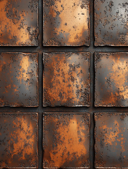Oxidized Metal Tiles