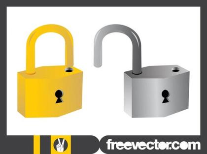 Padlocks Designs Free Vector