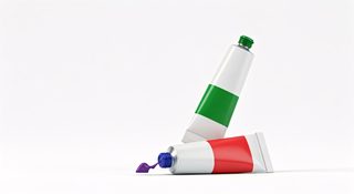 paint tubes mockup