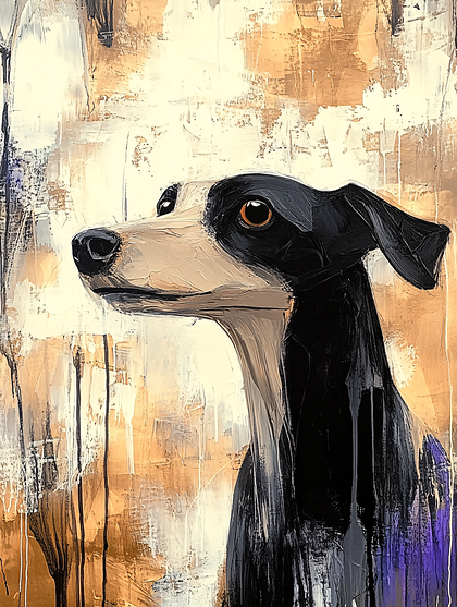 Painted Dog Portrait