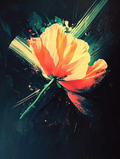 Painted Poppy Bloom