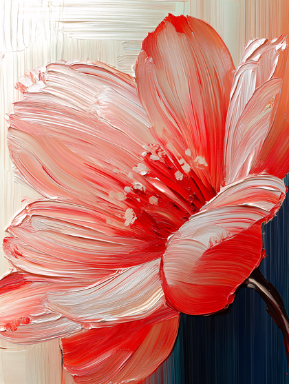 Painted Red Flower
