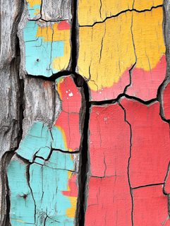 Painted Tree Bark Texture