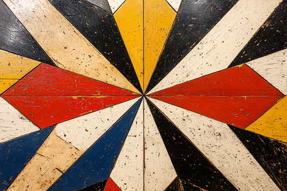 Painted Wooden Panel Design