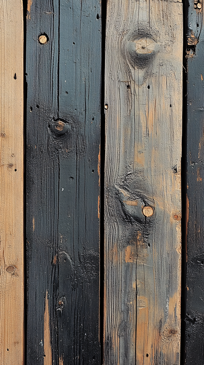 Painted Wooden Planks