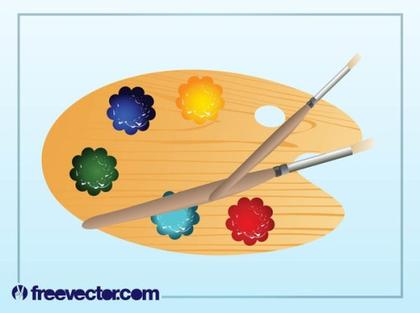 Painter Palette Free Vector