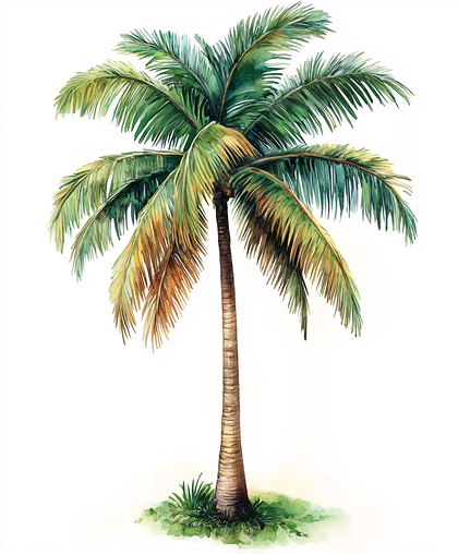Palm Tree Watercolor