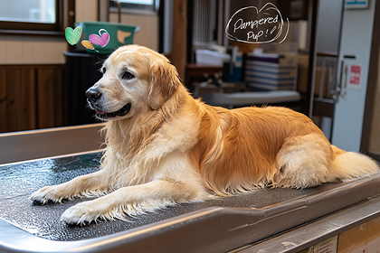 Pampered Golden Retriever