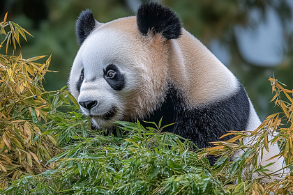Panda Eating Bamboo