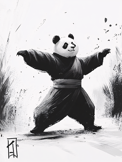 Panda Martial Artist