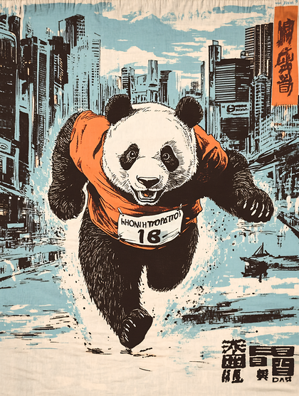 Panda Runner In Hong Kong