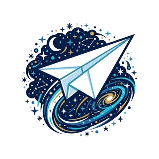 paper airplane space