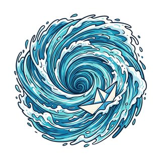 paper boat whirlpool