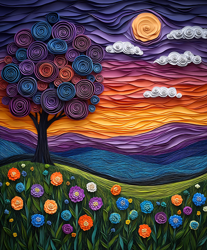 Paper Crafted Landscape