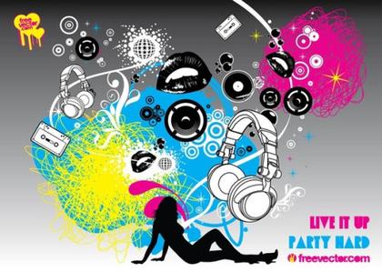 Party Flyer Free Vector