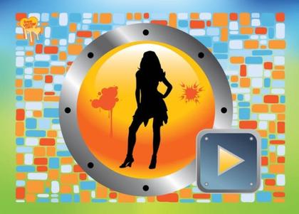 Party Girl Free Vector