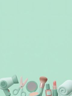 beauty accessories background