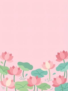 pastel lotus border
