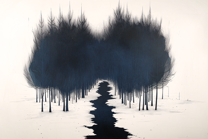 Path Through a Dark Forest