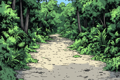 Path Through Lush Green Forest