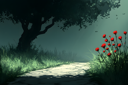 Path Through Twilight Meadow