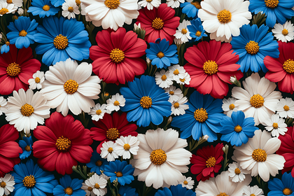 Patriotic Floral Arrangement
