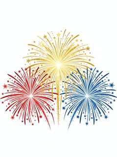 patriotic fireworks display