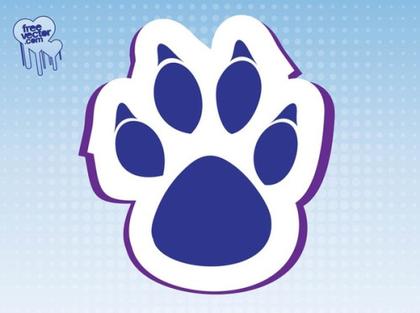 Paw Badge Free Vector