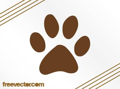 Paw Print Icon Free Vector