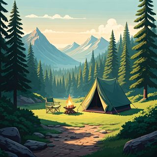 mountain-camping-site