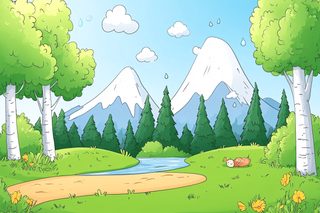 Peaceful Mountain Landscape