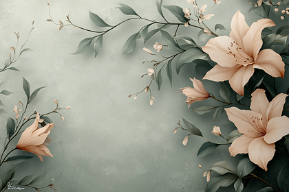 Peach Lily Floral Arrangement