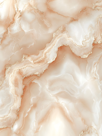 Peach Marble Texture with Gold Accents