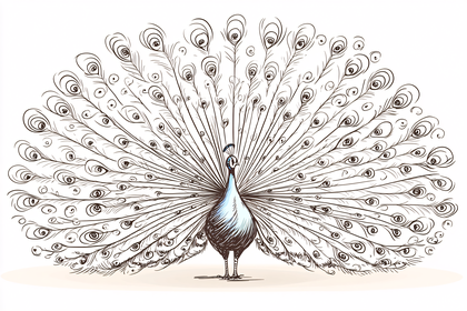 Peacock Display