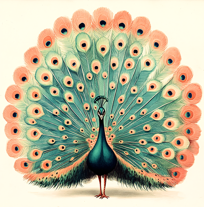 Peacock Display