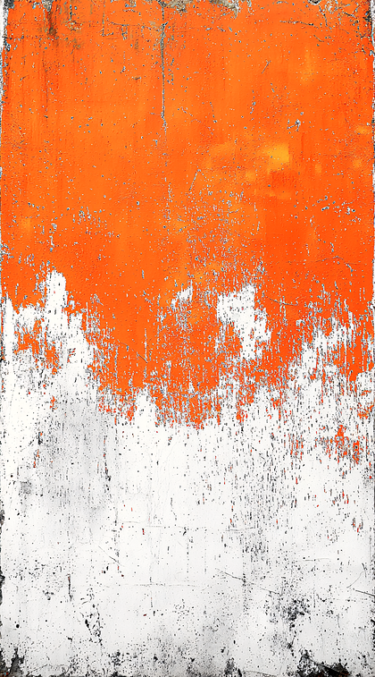 Peeling Orange Paint