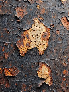 Peeling Paint on Rusty Metal