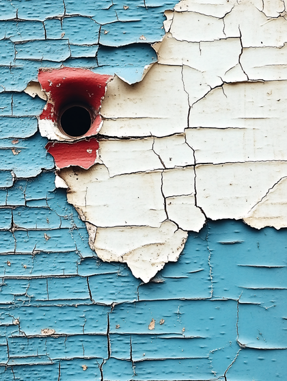 Peeling Paint with Hole