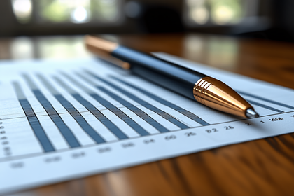 Pen And Financial Chart