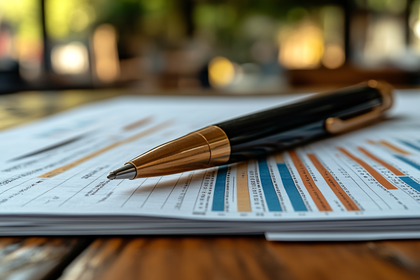 Pen And Financial Documents
