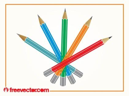 Pencils Free Vector