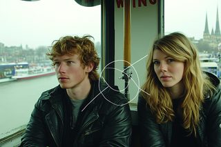 Pensive Couple on a Ferry