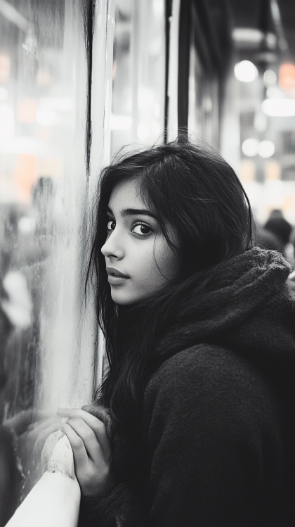 Pensive Gaze By The Window