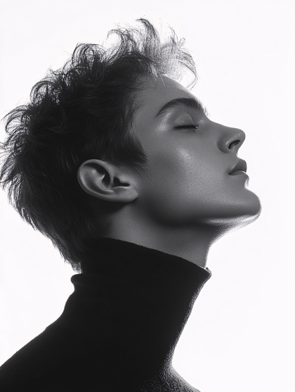 Pensive Man Profile