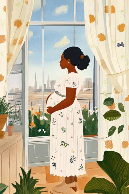 Pensive Motherhood View