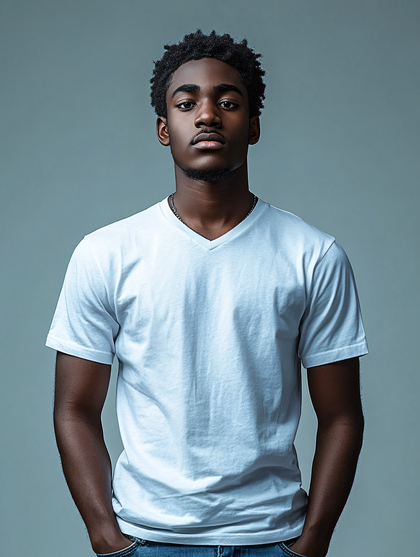 Pensive Young Man Portrait