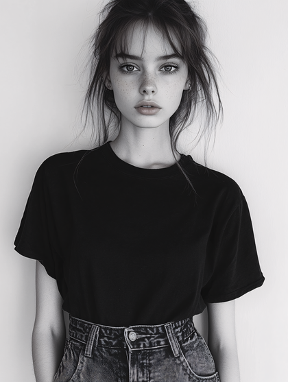 Pensive Young Woman Portrait