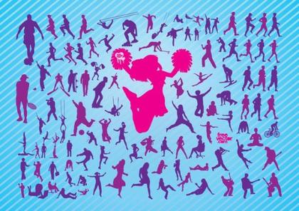 People Silhouettes Free Vector