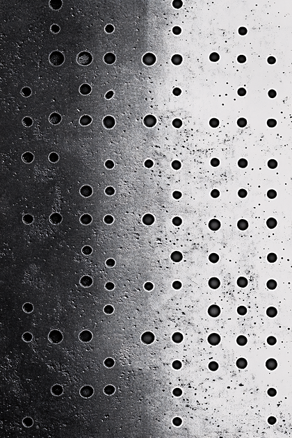 Perforated Metal Panel Texture